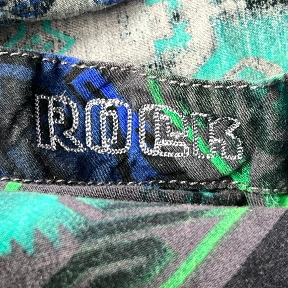 Rock N Roll Cowboy Western Pearl Snap Shirt Mens Large Multicolor Southwestern P - Picture 6 of 9